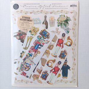 John Grossman Gifted Line Sticker Sheets Victorian Baby Wedding Toys - 10 Sheets
